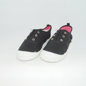 Cat & Jack Black/White Girl Casual Shoes Size 3